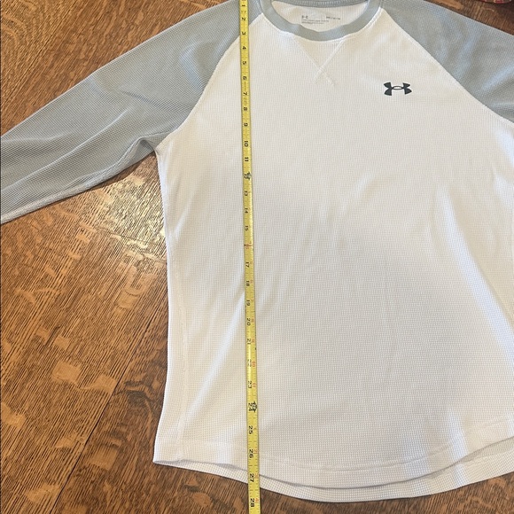 Under Armour Men's Shirt Long Sleeve Pullover Athletic Loose White & Gray Sz M - Picture 11 of 12